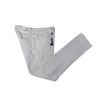 Marco Pescarolo Marco Pescarolo Light Gray Cotton Silk T400 Lycra Jeans Light Gray 000