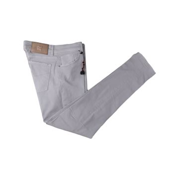 Marco Pescarolo Marco Pescarolo Gray Cotton Silk T400 Lycra Jeans Gray 000