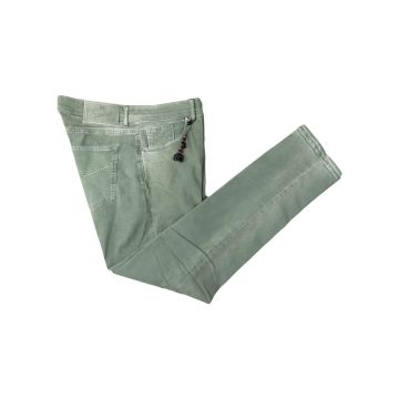 Marco Pescarolo Marco Pescarolo Green Cotton Silk T400 Lycra Jeans Green 000