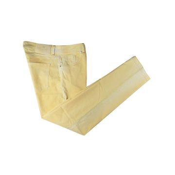 Marco Pescarolo Marco Pescarolo Yellow Cotton Silk Ea Lycra Jeans Yellow 000