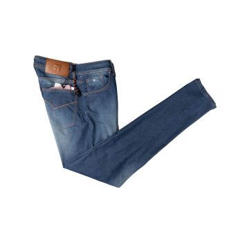 Marco Pescarolo Marco Pescarolo Blue Cotton Silk Lycra Jeans Blue 000
