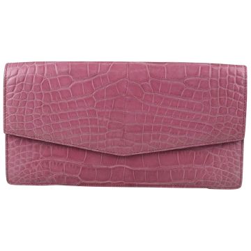 Kiton KITON Pink Leather Crocodile Ladybag Pink 000