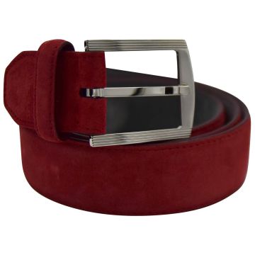 Kiton KITON Red Leather Suede Belt Red 000