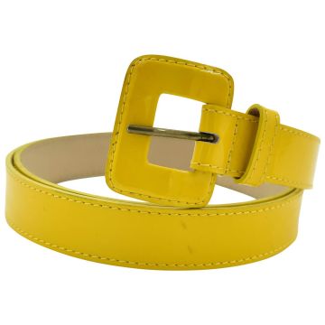 Kiton KITON Yellow Leather Woman Belt Yellow 000