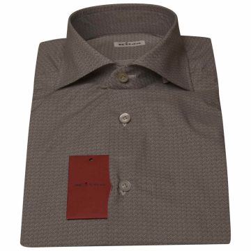 Kiton KITON Gray Cotton Shirt Gray 000