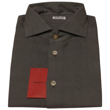 Kiton Kiton Gray Linen Shirt Gray 000