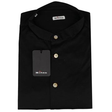 Kiton Kiton Black Cotton Shirt Black 000