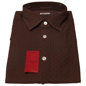 Kiton KITON Brown Cotton Shirt Brown 000