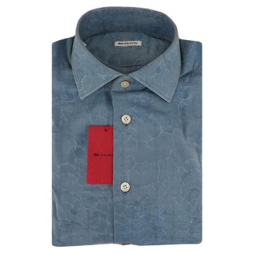 Kiton Kiton Light Blue Cotton Shirt Light Blue 000