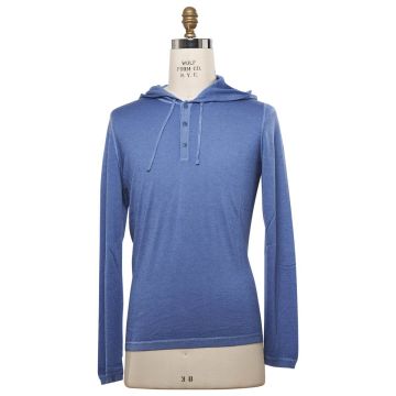 Kiton KITON Blue Cashmere Silk Sweater Blue 000