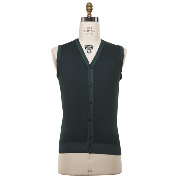 Kiton KITON Green Cashmere Gilet Green 000