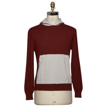 Kiton KITON Burgundy Gray Cashmere Sweater Burgundy/Gray 000
