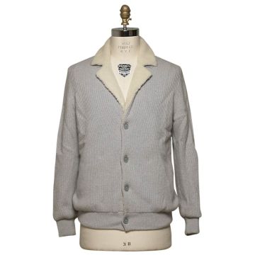 Kiton KITON Gray Cashmere Shipskin Inside Coat Gray 000