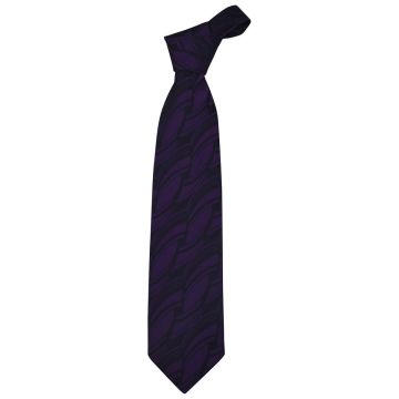 Zilli Zilli Violet Black Silk Tie Violet/Black 000