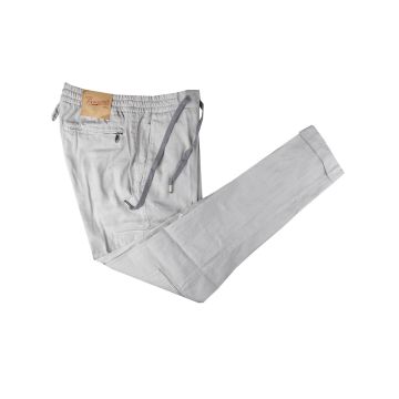 Marco Pescarolo Marco Pescarolo Gray Linen Cotton Ea Cargo Pants Gray 000