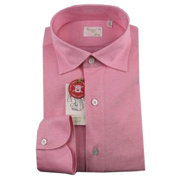 Finamore Finamore Pink Cotton Shirt Pink 000