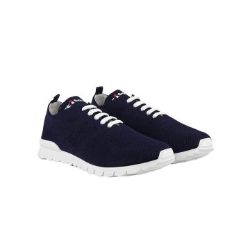 Kiton Kiton Blue Navy Cotton Ea Sneakers Blue Navy 000