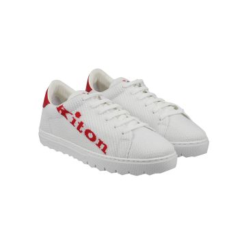 Kiton Kiton White Red Pl Pa Sneakers White / Red 000
