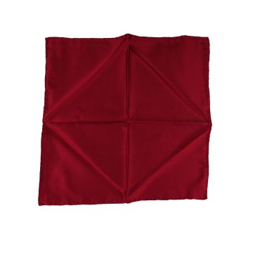 Zilli Zilli Red Silk Pocket Square Red 000