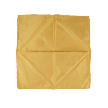 Zilli Zilli Yellow Silk Pocket Square Yellow 000