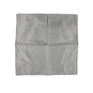 Zilli Zilli Gray Silk Pocket Square Gray 000