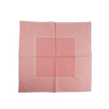 Zilli Zilli Pink Cotton Pocket Square Pink 000