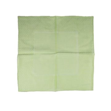 Zilli Zilli Green Cotton Pocket Square Green 000