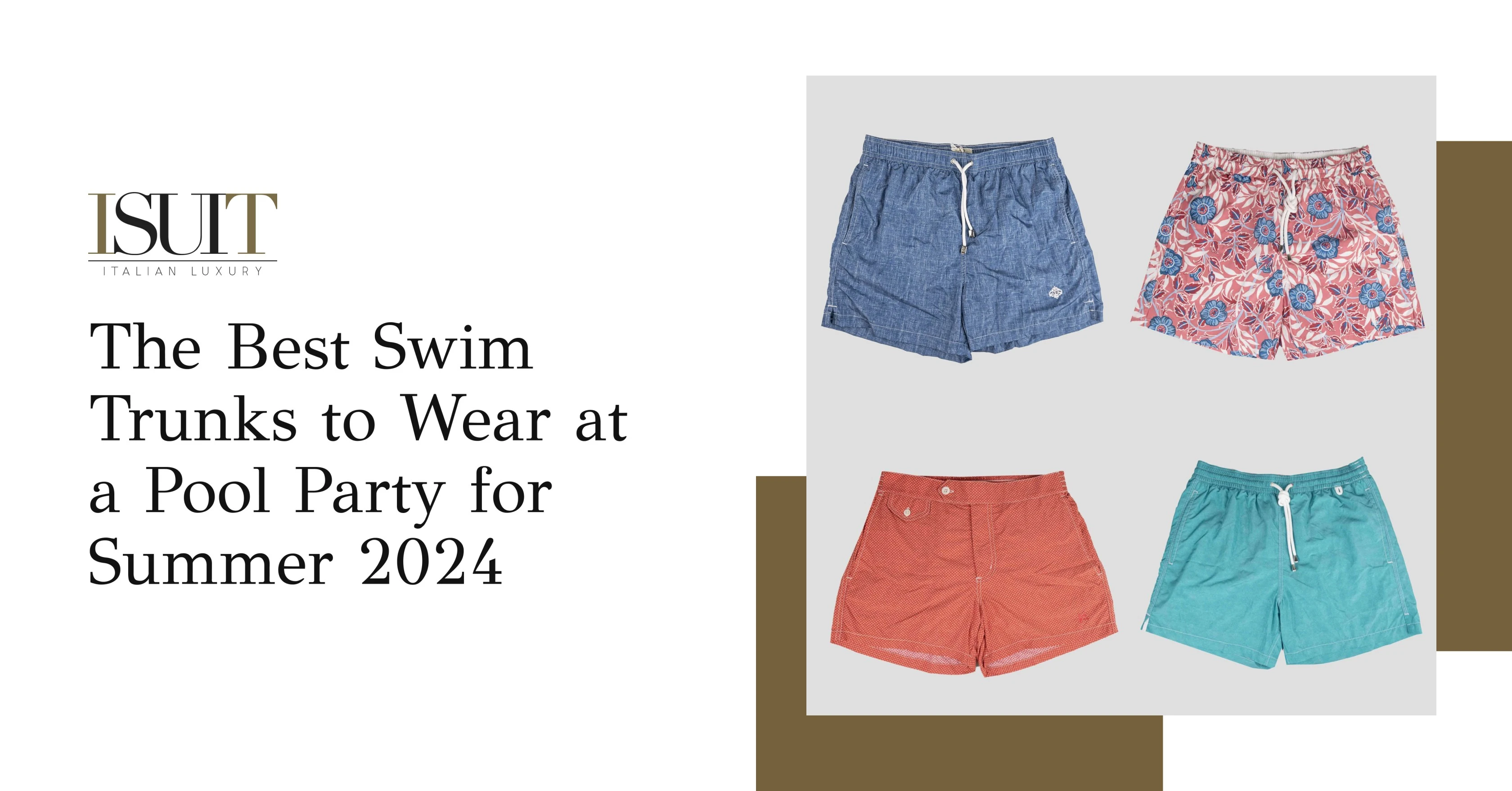  The Best Swim Trunks to Wear at a Pool Party for Summer 2024