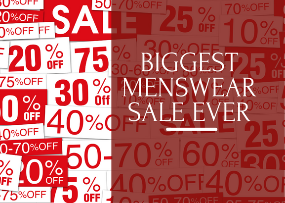 Biggest classic menswear sale ever