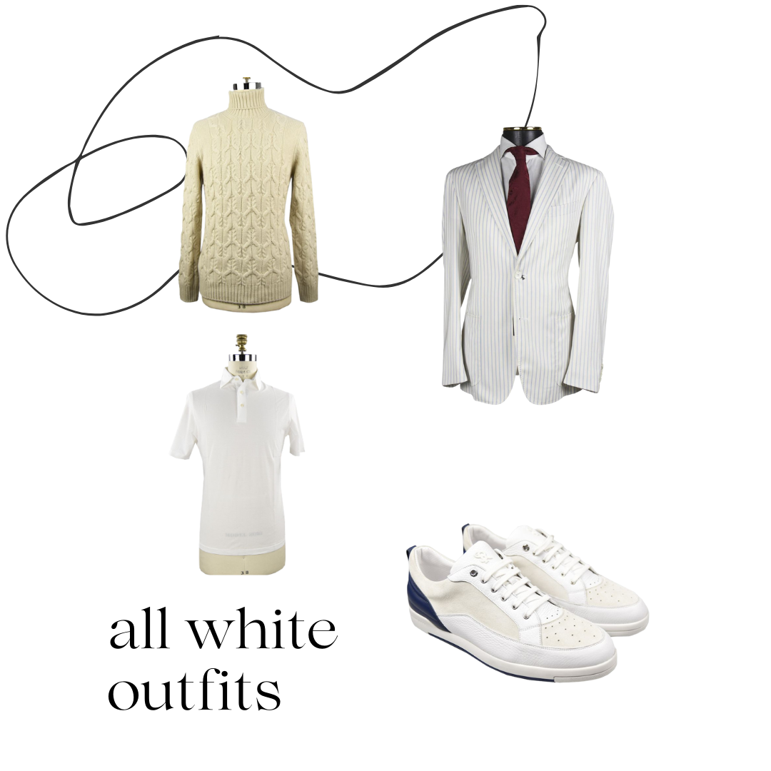 all white outfits and attire guide and examples for men